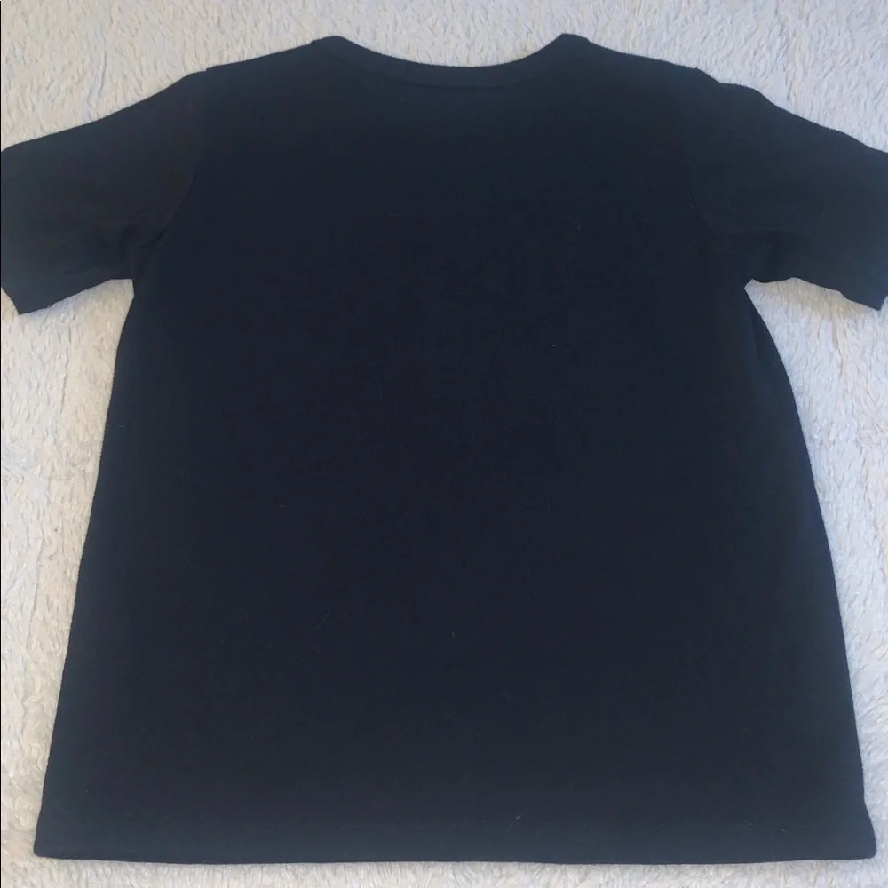 The Children's Place Black Heart Breaker T-shirt EUC 4T